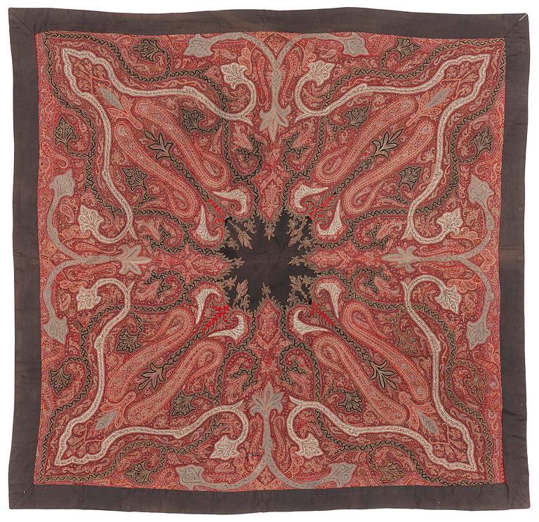 An Indian Kashmir shawl, second half of the 19th century, c. 175 x 175 cm.