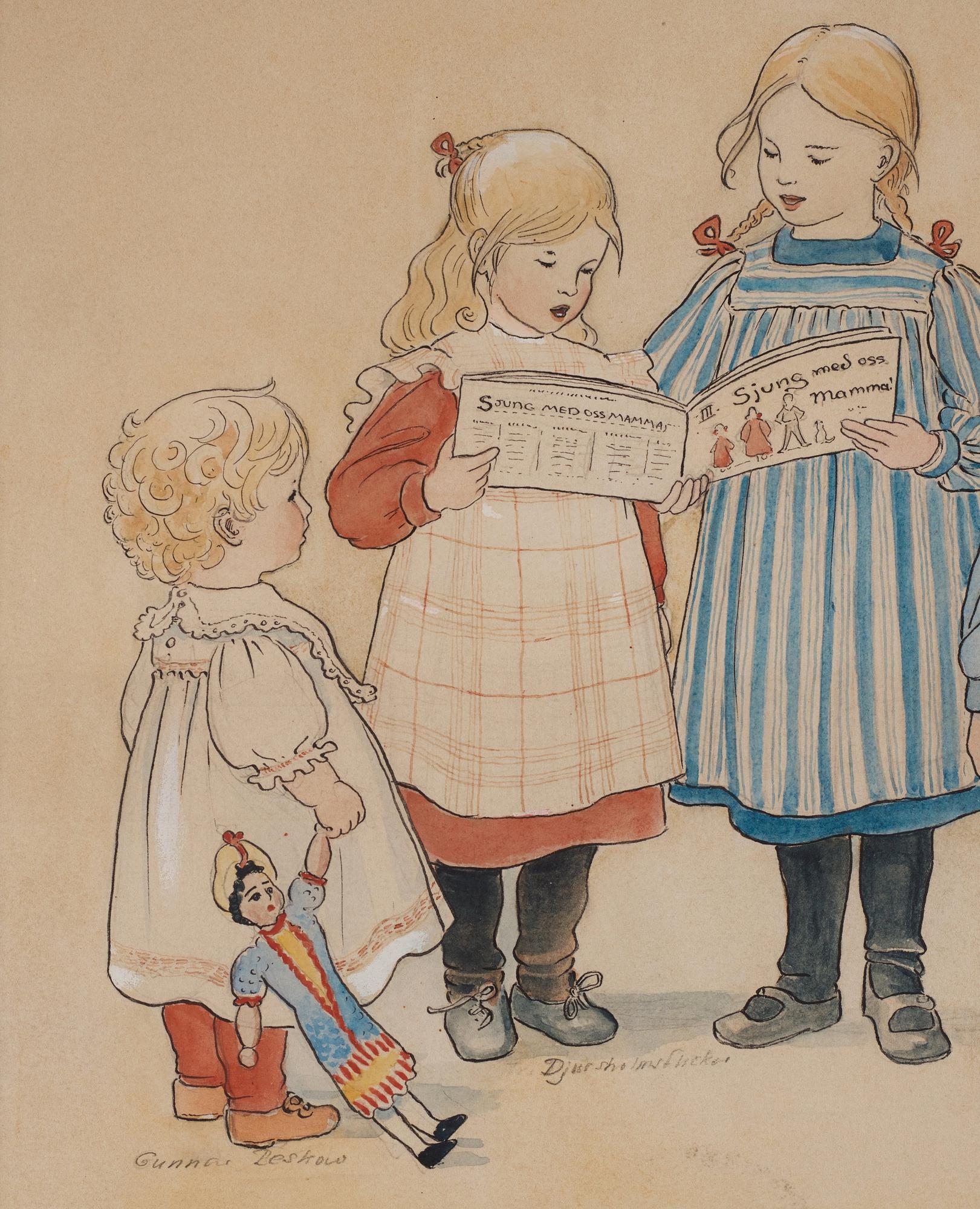 Elsa Beskow, "Mors lilla Olle och andra visor af A.T".