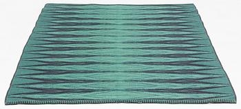 Ingrid Dessau, matta, slätväv, dubbelsidig, "Sylarna", Kasthall, ca 202 x 144 cm.