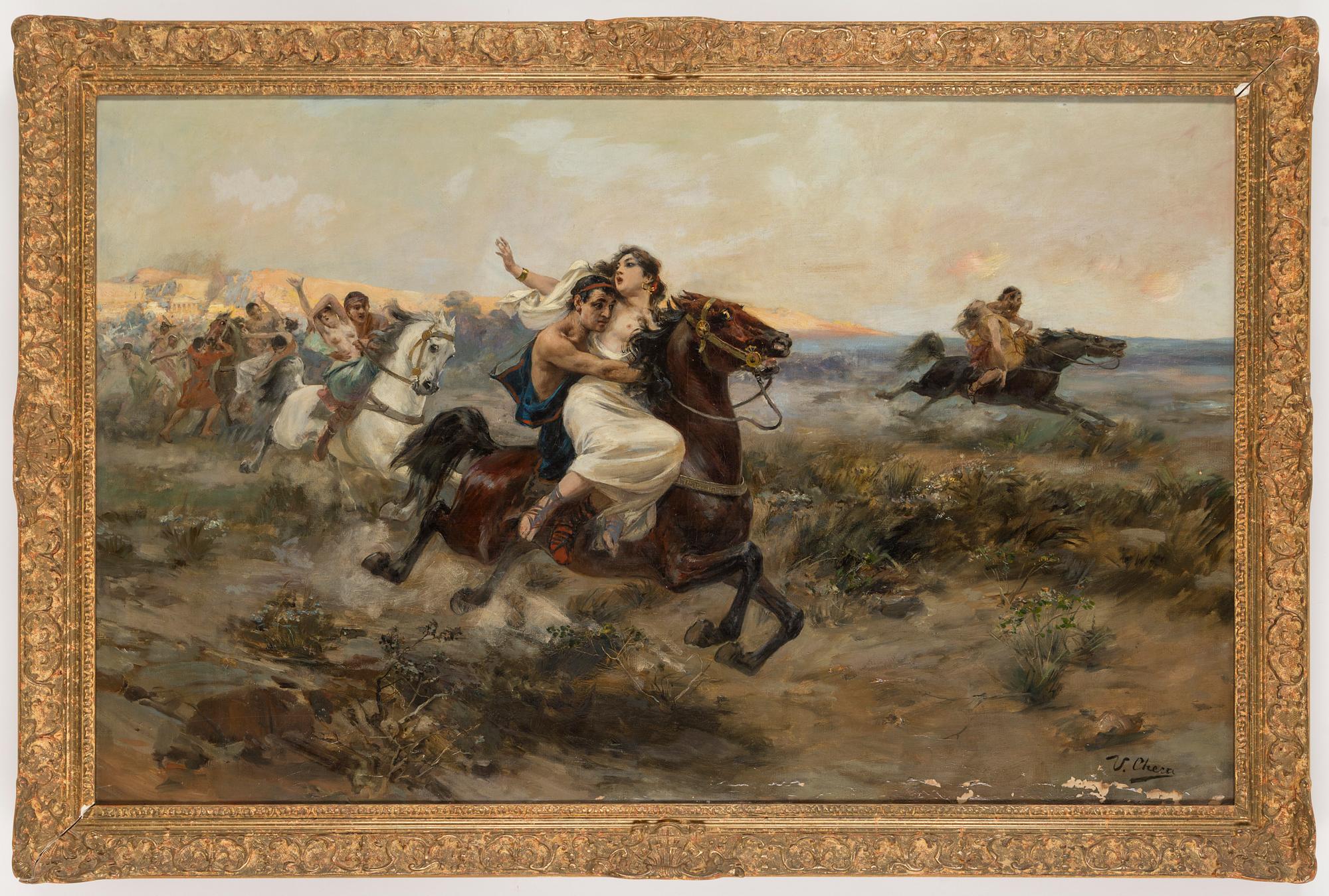 ULPIANO CHECA Y SANZ, attributed to, oil on canvas.