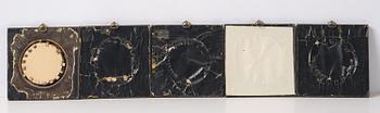 A set of twenty wax portraits of Swedish monarchs, late 19th century.