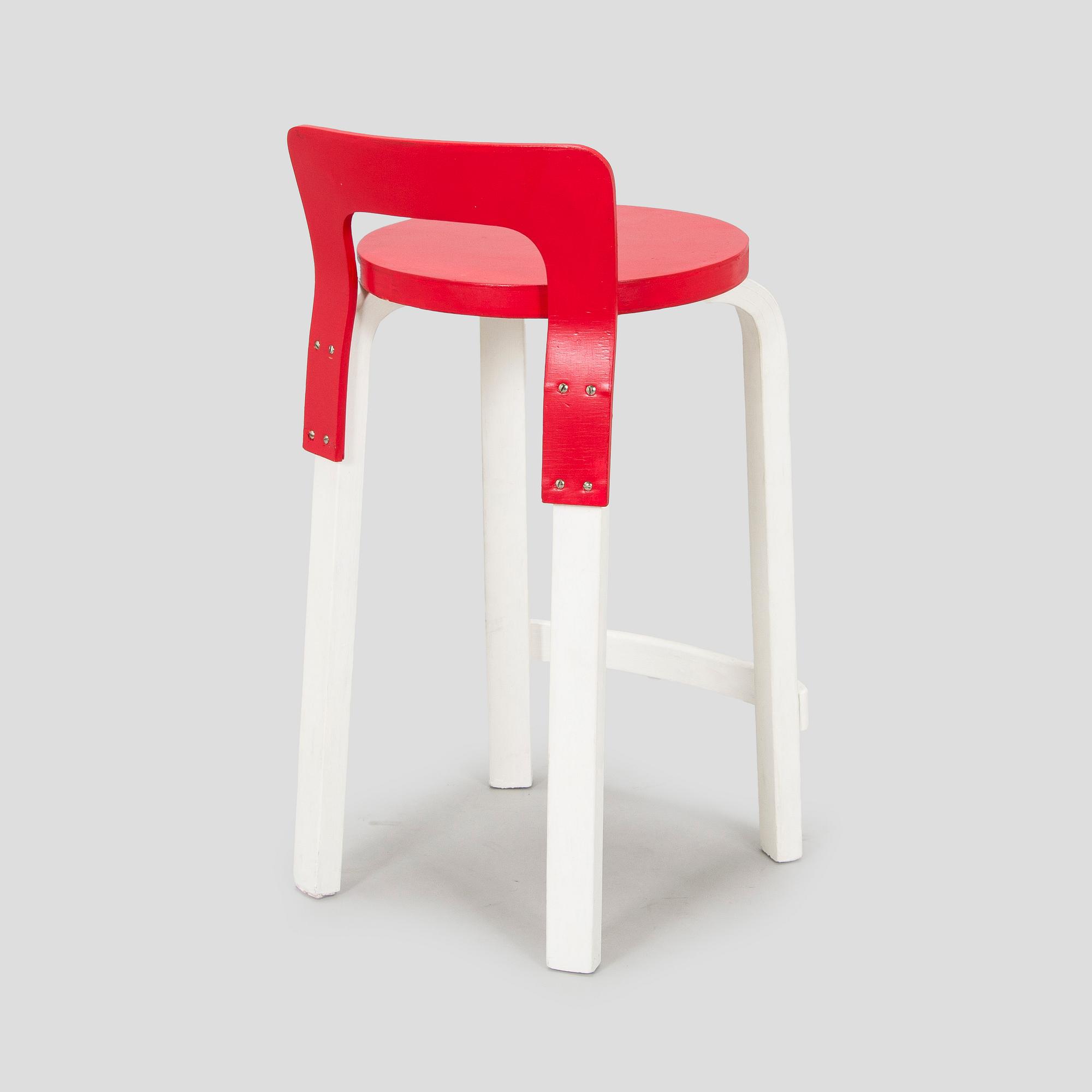 Alvar Aalto, barstol, modell K65 Artek 1960/1970-tal.