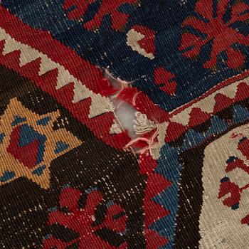 3 pieces kelim rugs,  320x95, 343x93 samt 333x87 cm.