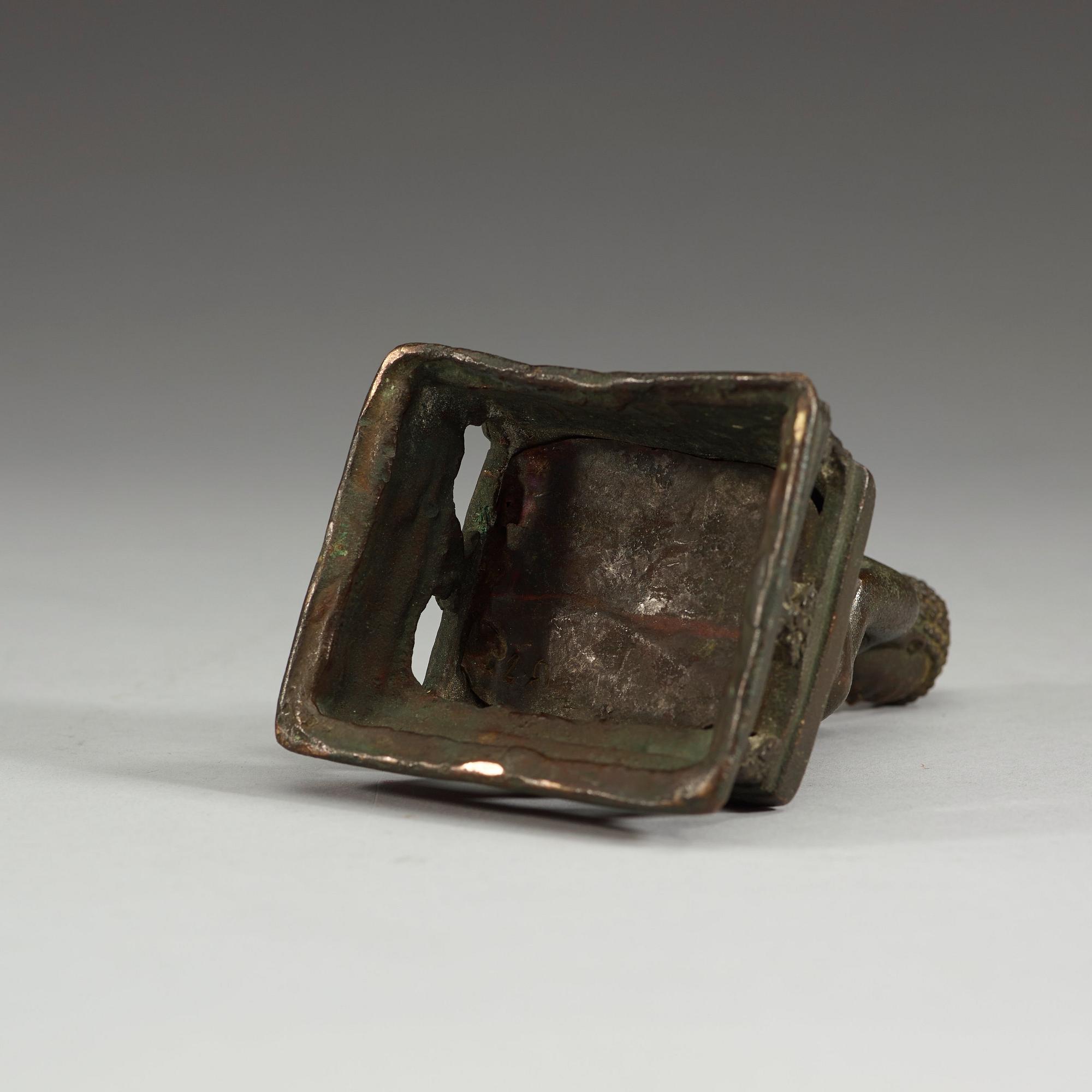 A bronze figure of Buddha Sakyamuni, presumably Mongolia, 19th Century.