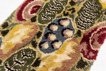 Rug, Scandinavian designer, approx. 205 x 115 cm.