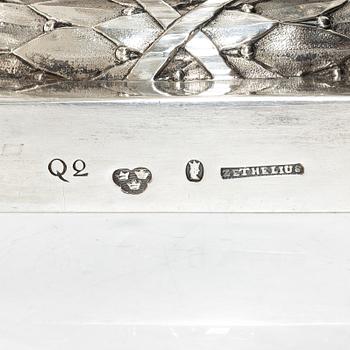 A Swedish late Gustavian silver and glass cruet-set, mark of Pehr Zethelius, Stockholm 1798.