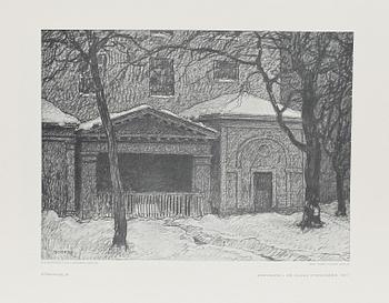 FERDINAND BOBERG, tryck, ca 200 st, 1900-talets början.