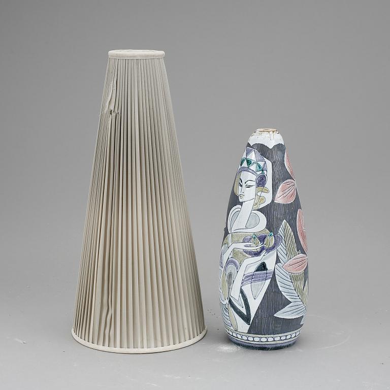 GOLVLAMPA, keramik, Marian Zawadsky, Tilgmans, 1900-talets mitt.