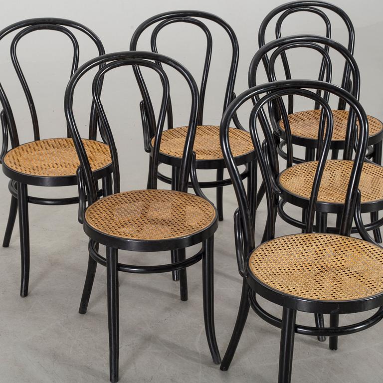 A SET OF SIX BENTWOOD CHAIRS SECOND HALF OF 20TH CENTURY,