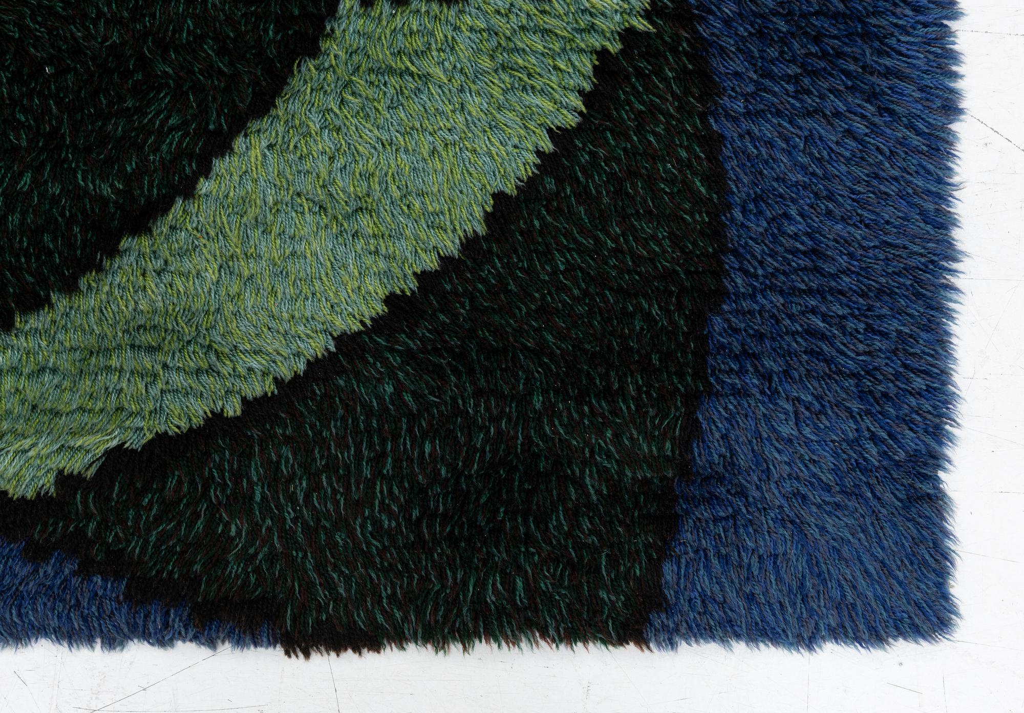 Rug, rya, approx. 245 x 142 cm.