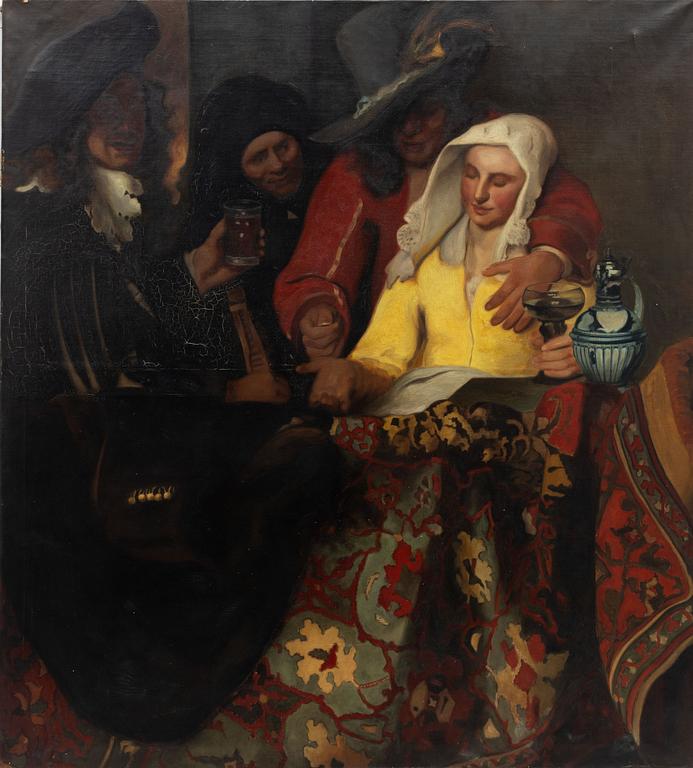 Johannes Vermeer, copy after, 20th century, "Procuress".