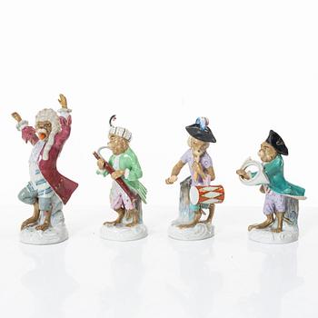Figurines, 8 pcs, porcelain, Germany, 19th century.