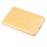 Cigarette case, 18K gold, 1940s.