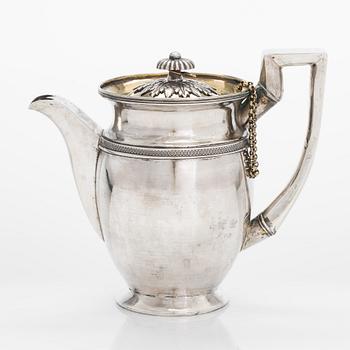 Carl Fredrik Bredenberg, kanna, silver och förgyllt silver, S:t Petersburg 1812.