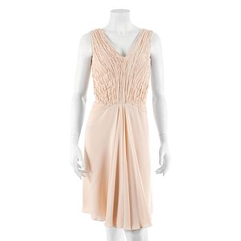 R.E.D. VALENTINO, a light pink silk chiffon dress, italian size 44.