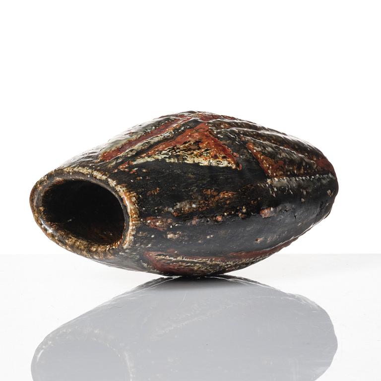 Carl-Harry Stålhane, a unique stoneware vase, Rörstrand 1963.