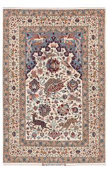 490. An Isfahan rug signed Seirafian (Ali Seirafian), central Persia c. 201 x 131 cm.