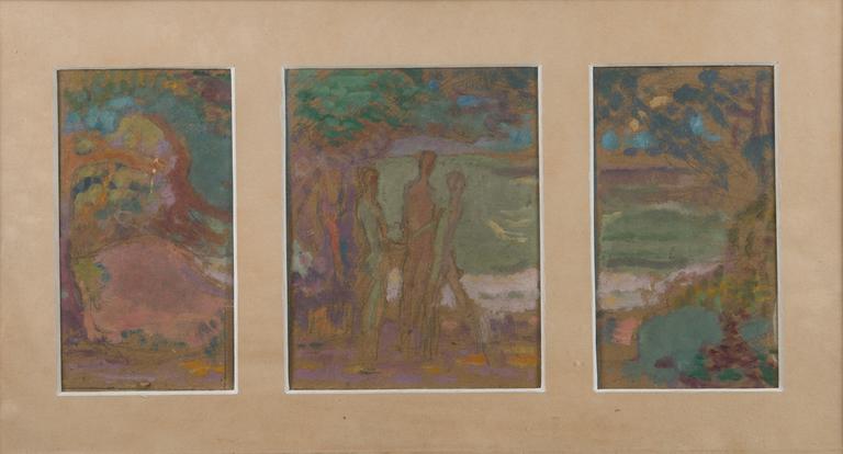 MAGNUS ENCKELL, SKETCH TO A FRESCO.