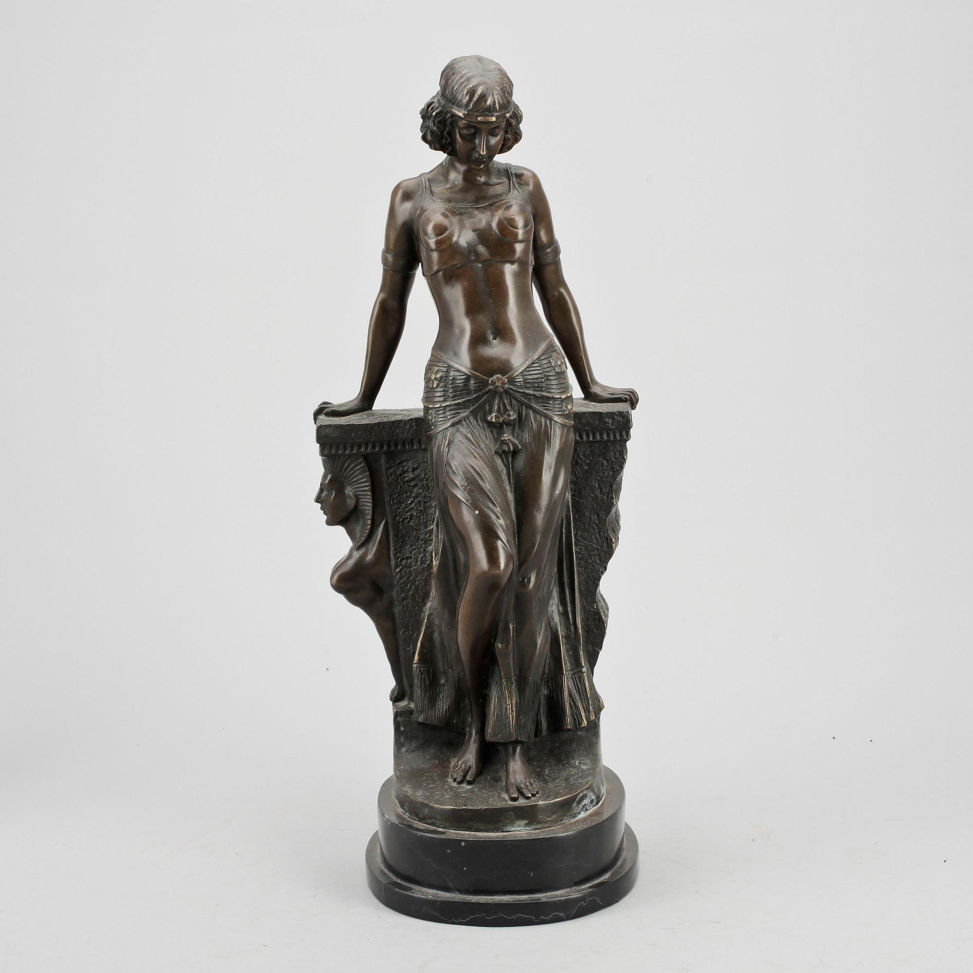 SKULPTUR, brons, signerad Menne, 1900-talets första hälft.