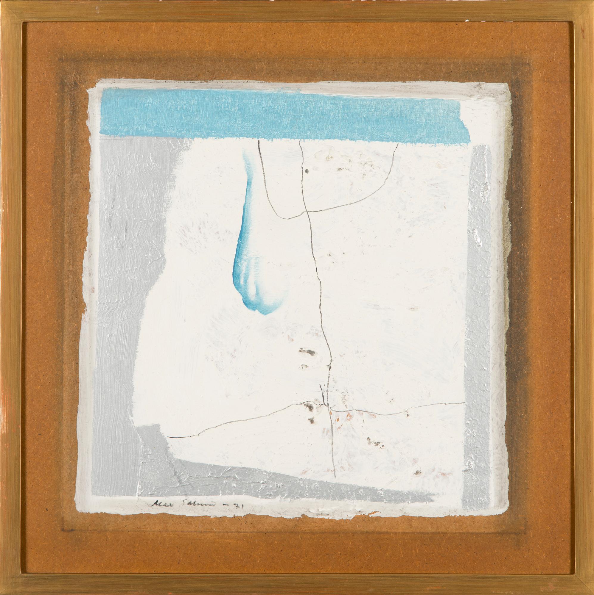 Max Salmi, olja på pannå, signerad och daterad -71.