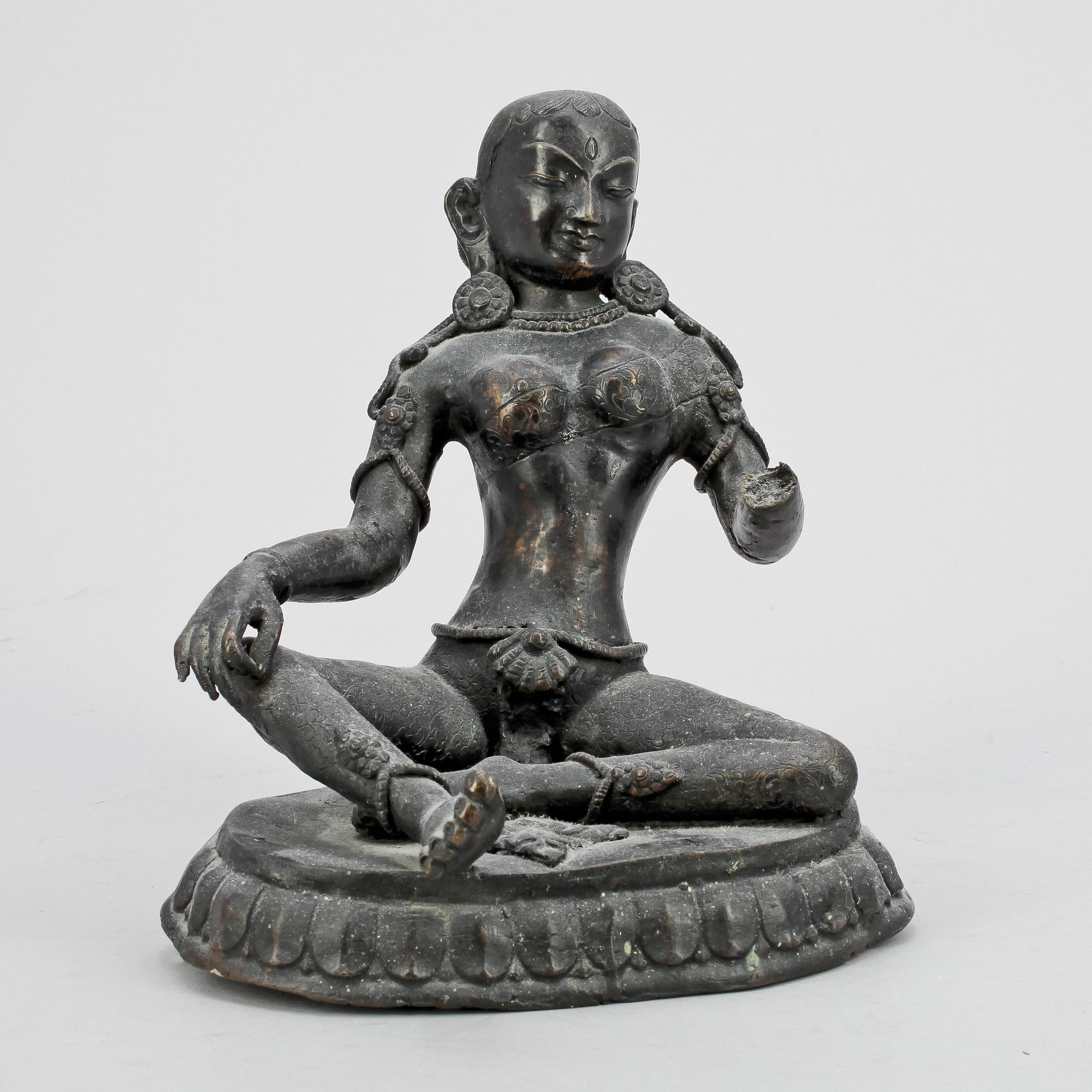 FIGURIN, brons, sannolikt Indien.