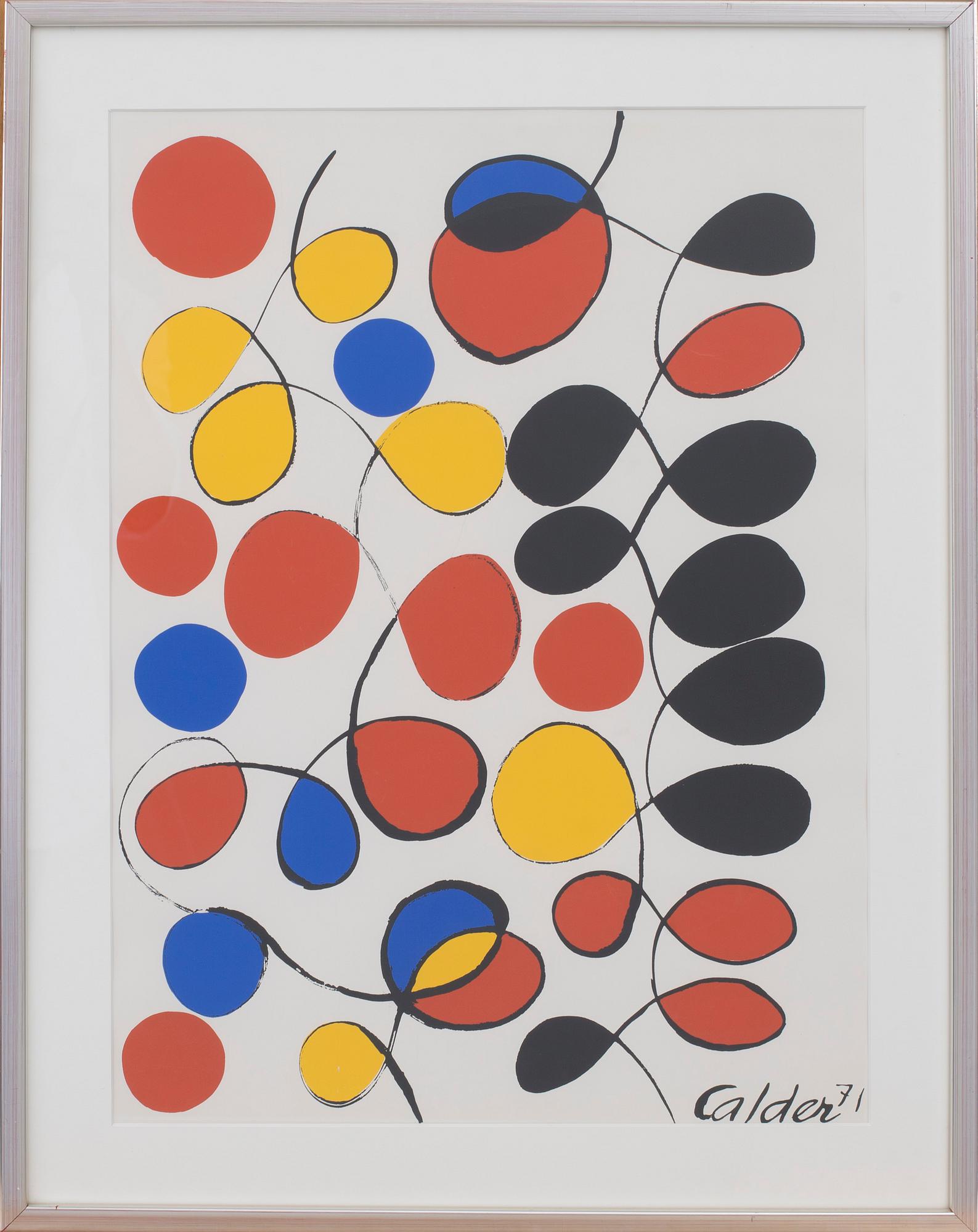 ALEXANDER CALDER, serigraph in colours.
