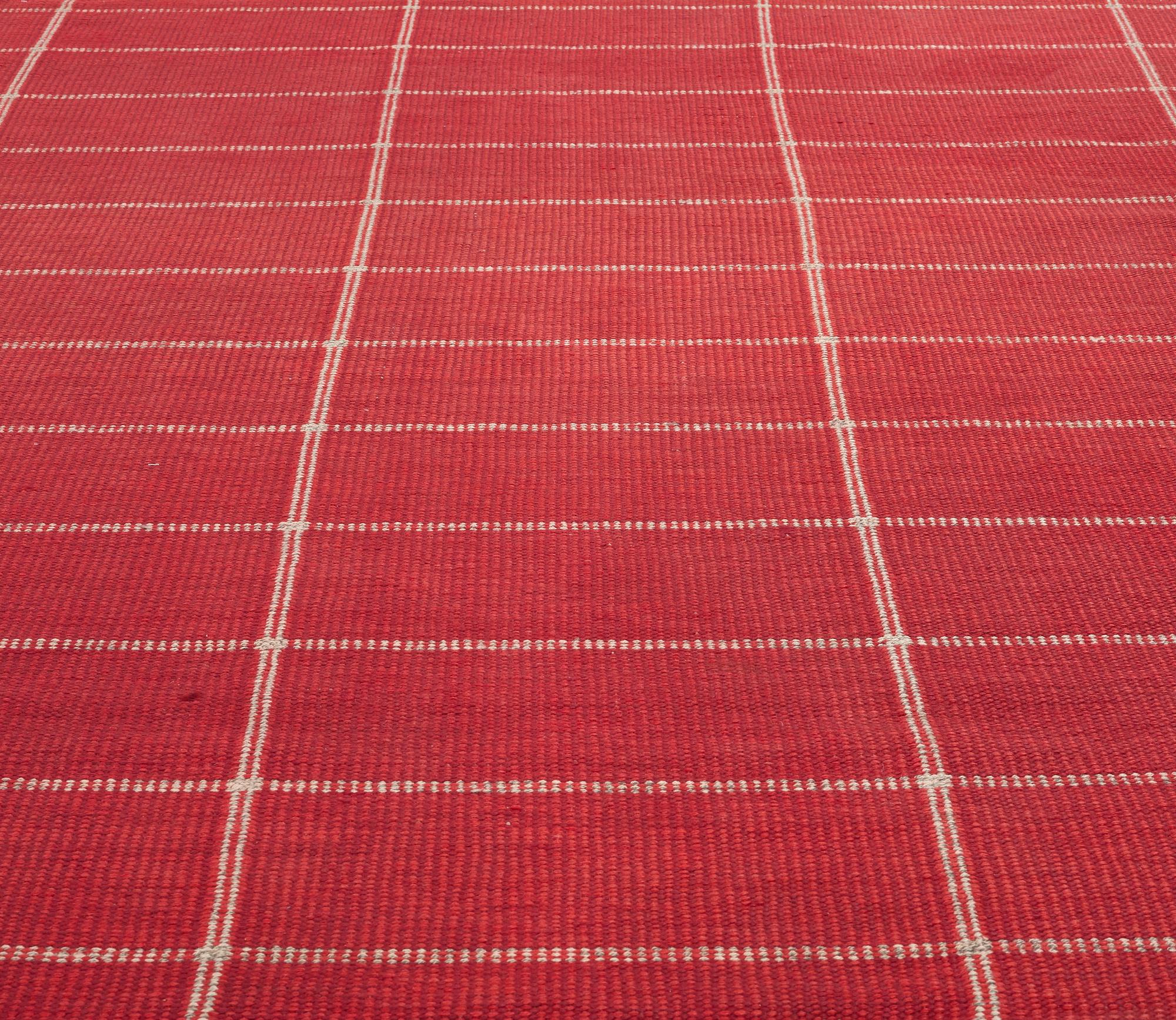 A CARPET, flat weave, ca 234,5 x 170,5 cm, signed NKT (Nordiska Kompaniets Textilkammare).