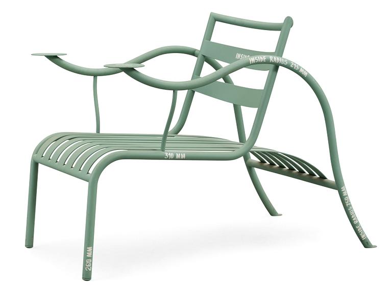 A Jasper Morrison turbular steel 'Thinking man's chair', Cappelini, Italien.