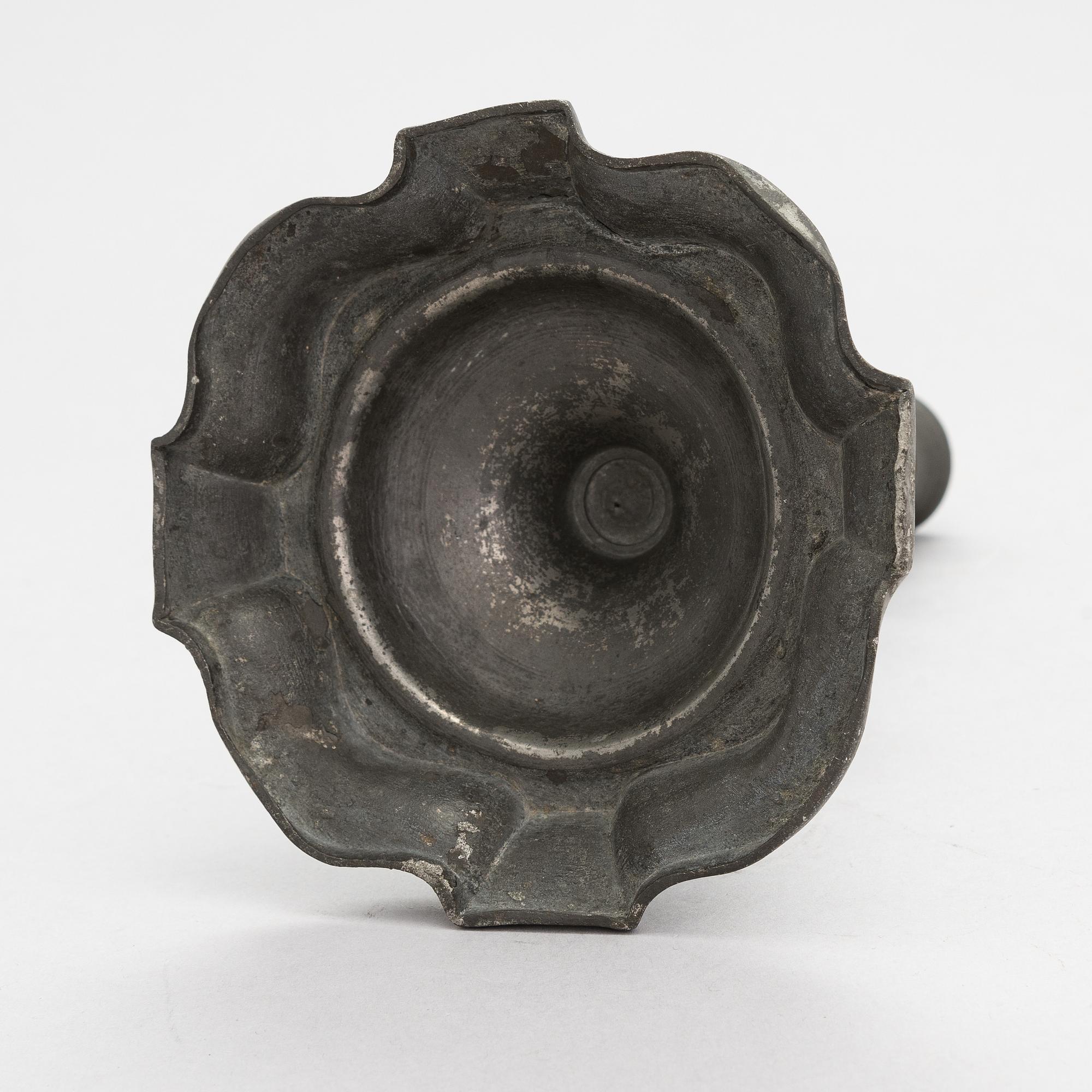 A 18th century candlestick.