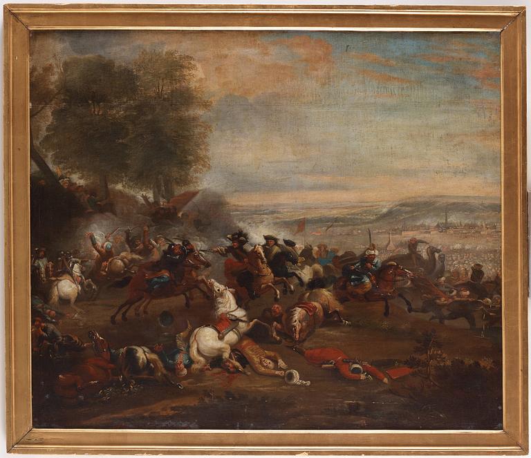 OKÄND KONSTNÄR 1600/1700-TAL. Slaget vid Jaroslaw 1656.