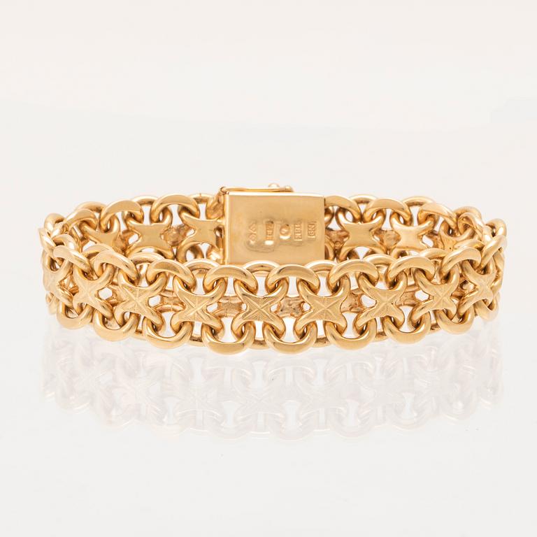 Armband x-länk 18K guld.