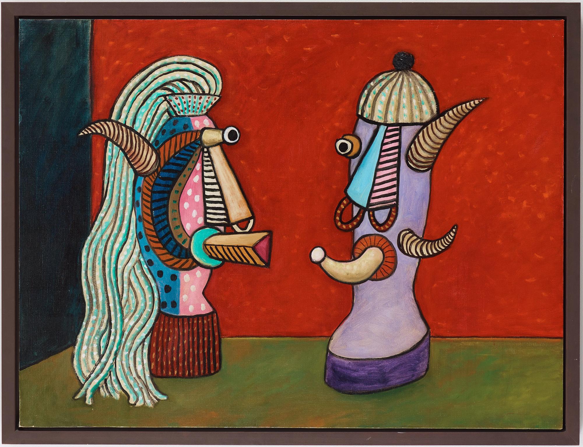 Alan Davie, "Study for a figure mask no 23".