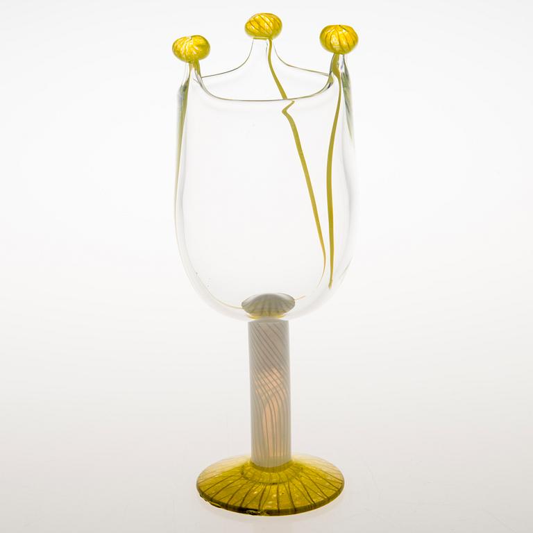 TIINA NORDSTRÖM, konstglas, "Joy", signerad Tiina Nordström Nuutajärvi 1996.