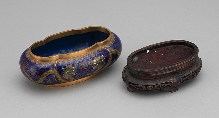 SKÅL, cloisonné, Kina, tidigt 1900-tal.