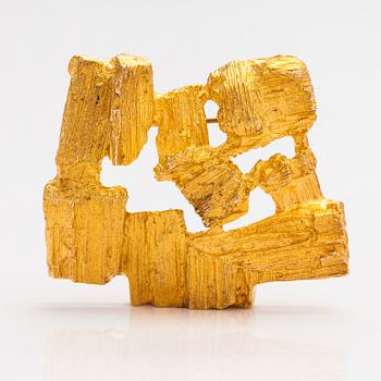 A 14K gold brooch "Drift wood". Lapponia 1973.