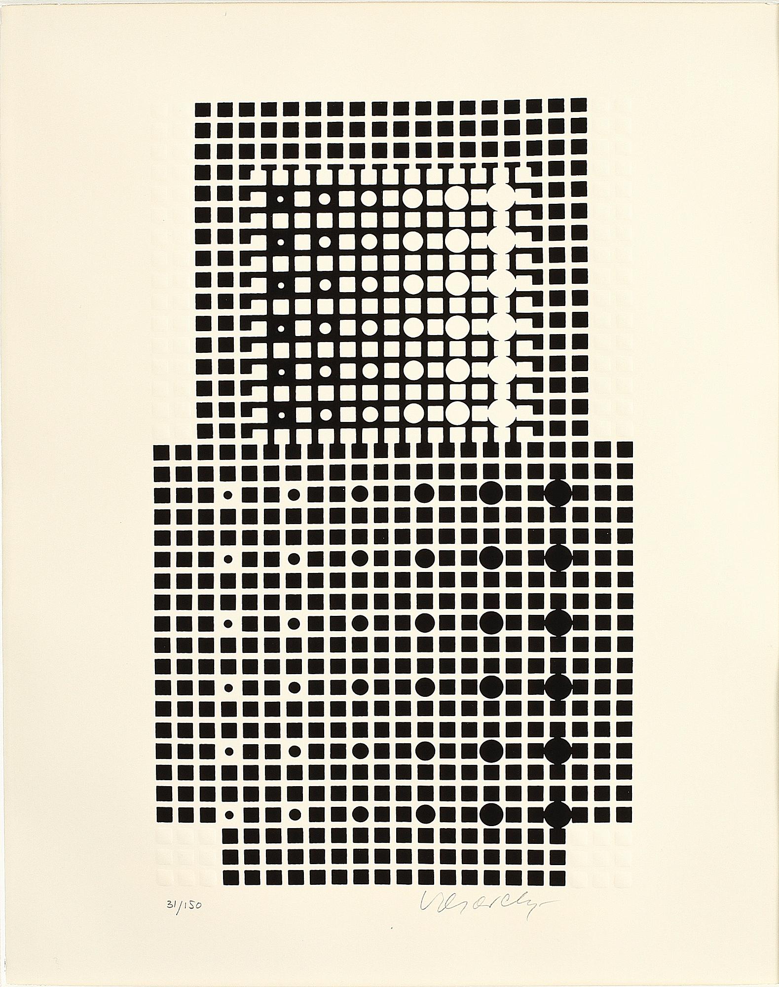 VICTOR VASARELY, serigrafi, sign o numr 31/150.