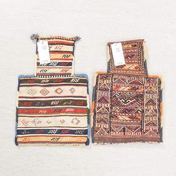 Namakdun 2 pieces of Shashavan and Kurdistan/Quchan semi-antique approximately 52x35 cm each.