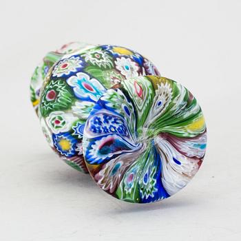 A MILLEFIORI GLASS VASE, Italy, mid 20th century.