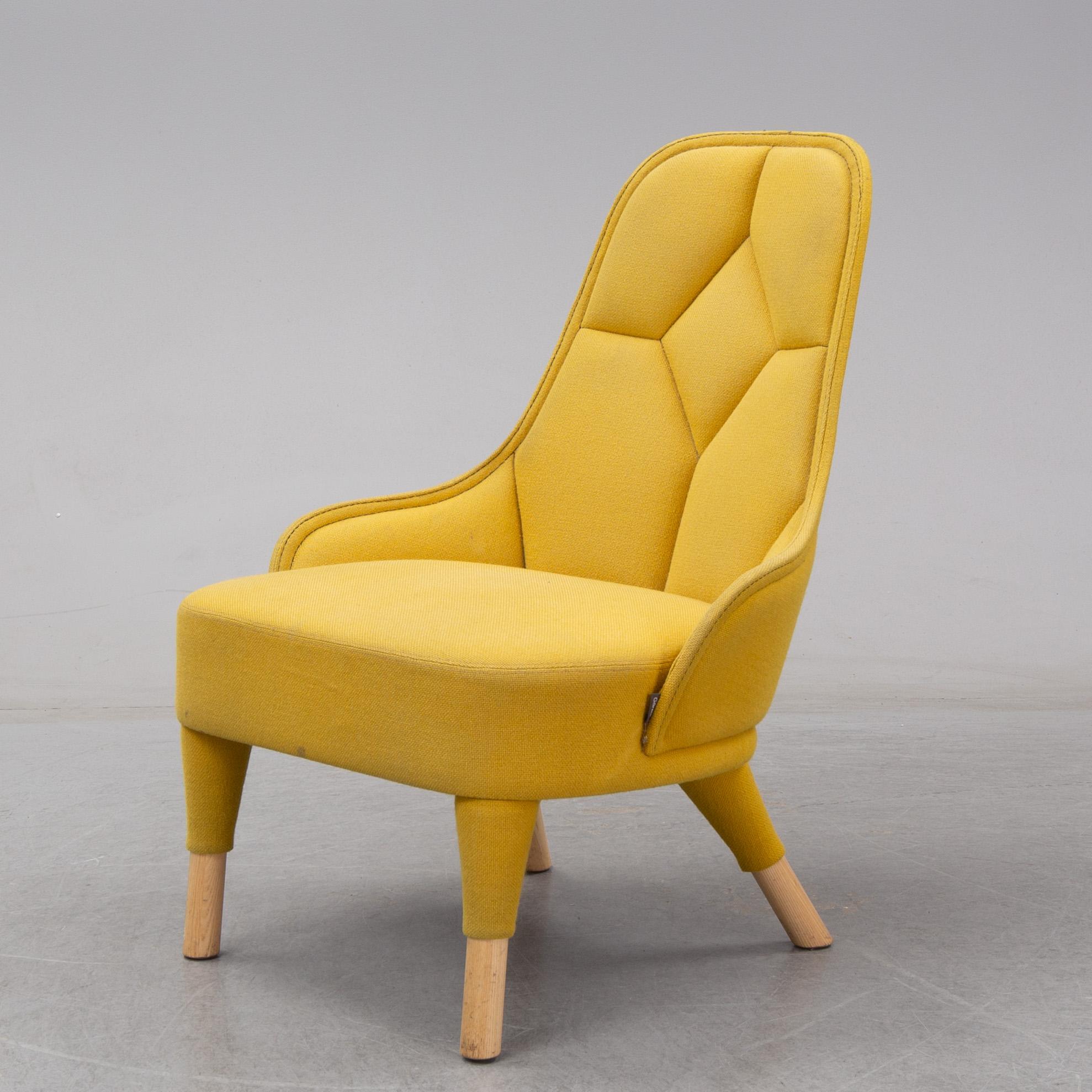 Fredrik Färg & Emma Marga Blanche, an 'Emma' easy chair from Gärsnäs.