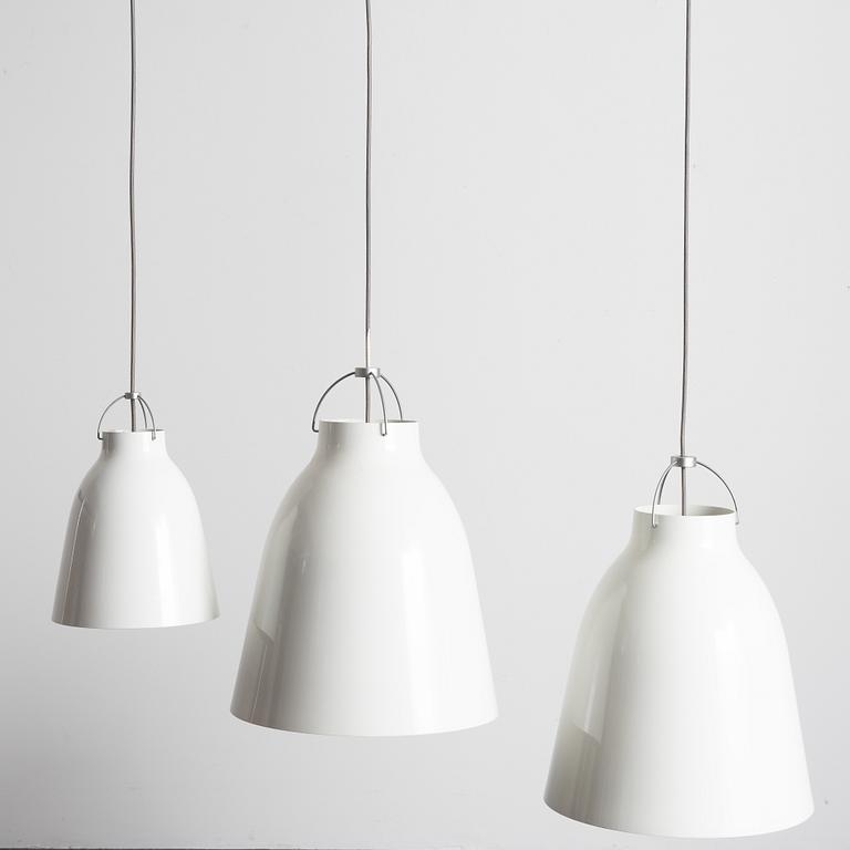 Cecilie Manz, three pendant lamps, "Caravaggio", Lightyears.