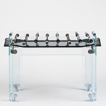 Adriano Design, foosball table, "Cristallino Classic", Teckell, Italy.