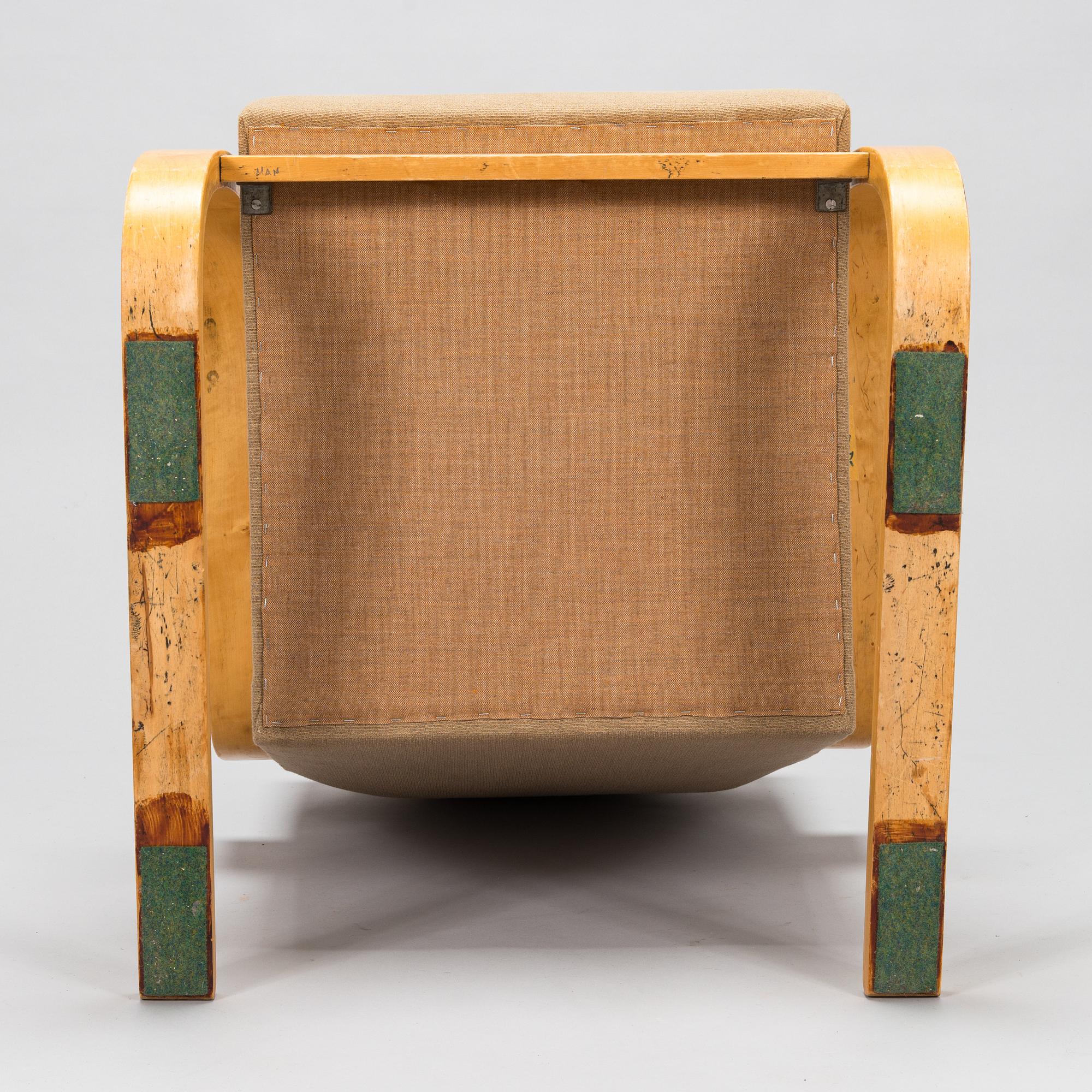 Alvar Aalto, fåtölj, modell 35, Huonekalu- ja Rakennustyötehdas A.B, 1900-talets mitt.