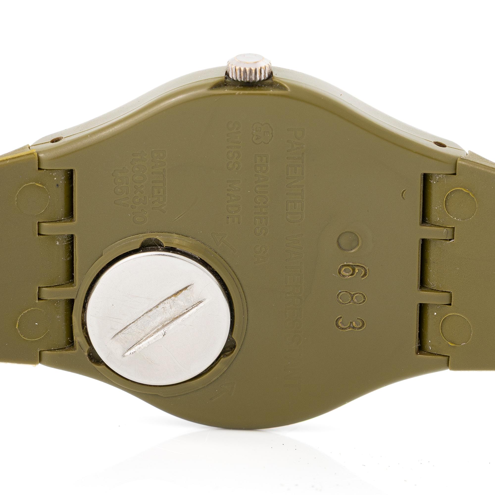 Swatch, "Fachhandelslogo", "First year production", armbandsur, 34 mm.