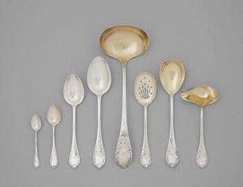 WA Bolin, bestickuppsättning modell "C", 181 delar, silver, Stockholm  1918-1938.