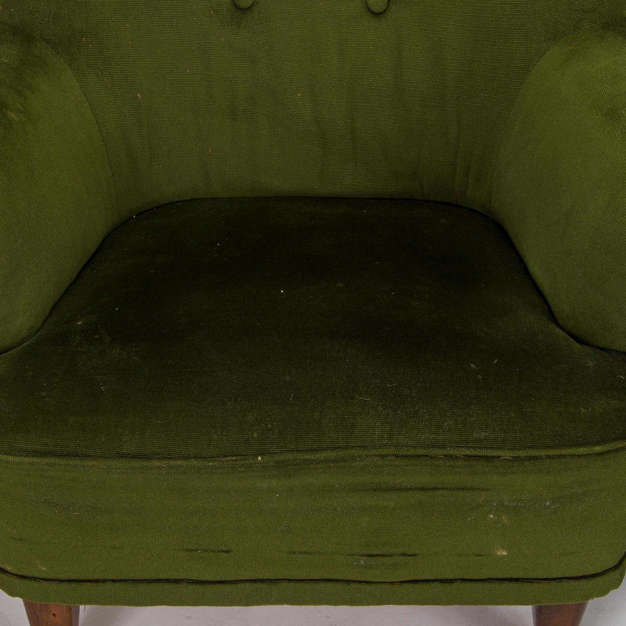 Ilmari Lappalainen, a pair of 1950's 'Laila' armchairs for Asko, Finland.
