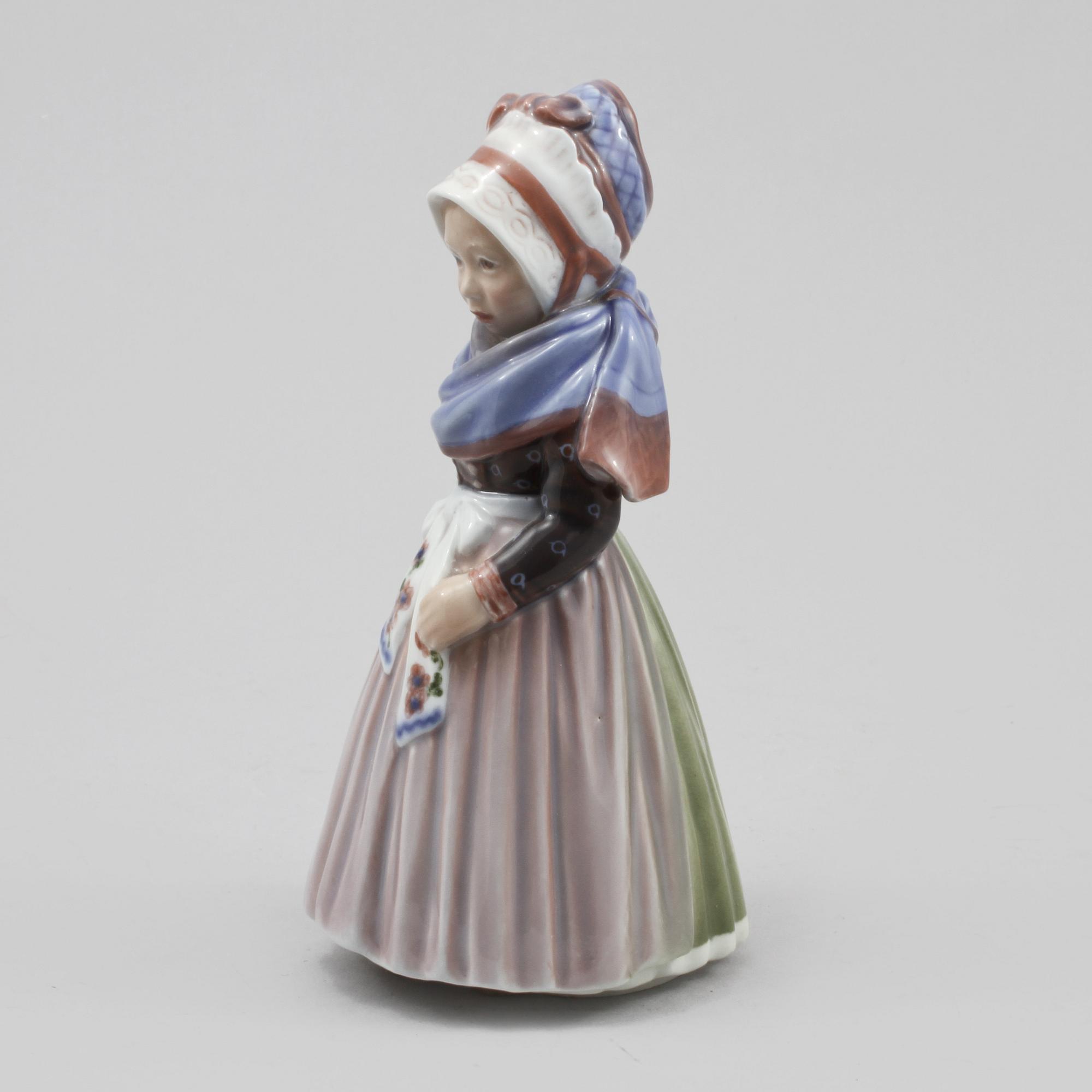 FIGURIN, porslin, Dahl Jensen, omkring 1900-talets mitt.