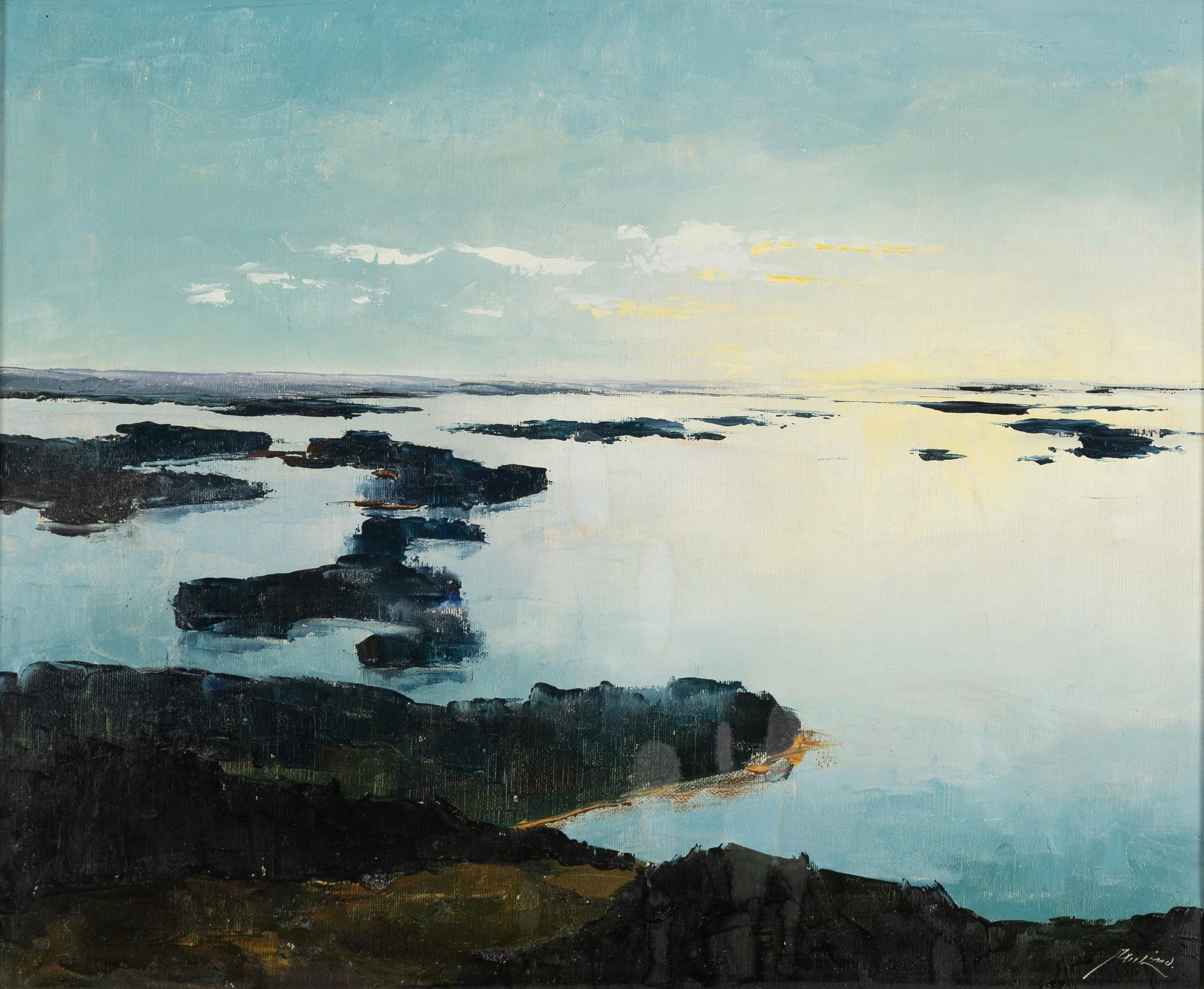 Axel Lind, oil on canvas, signed.