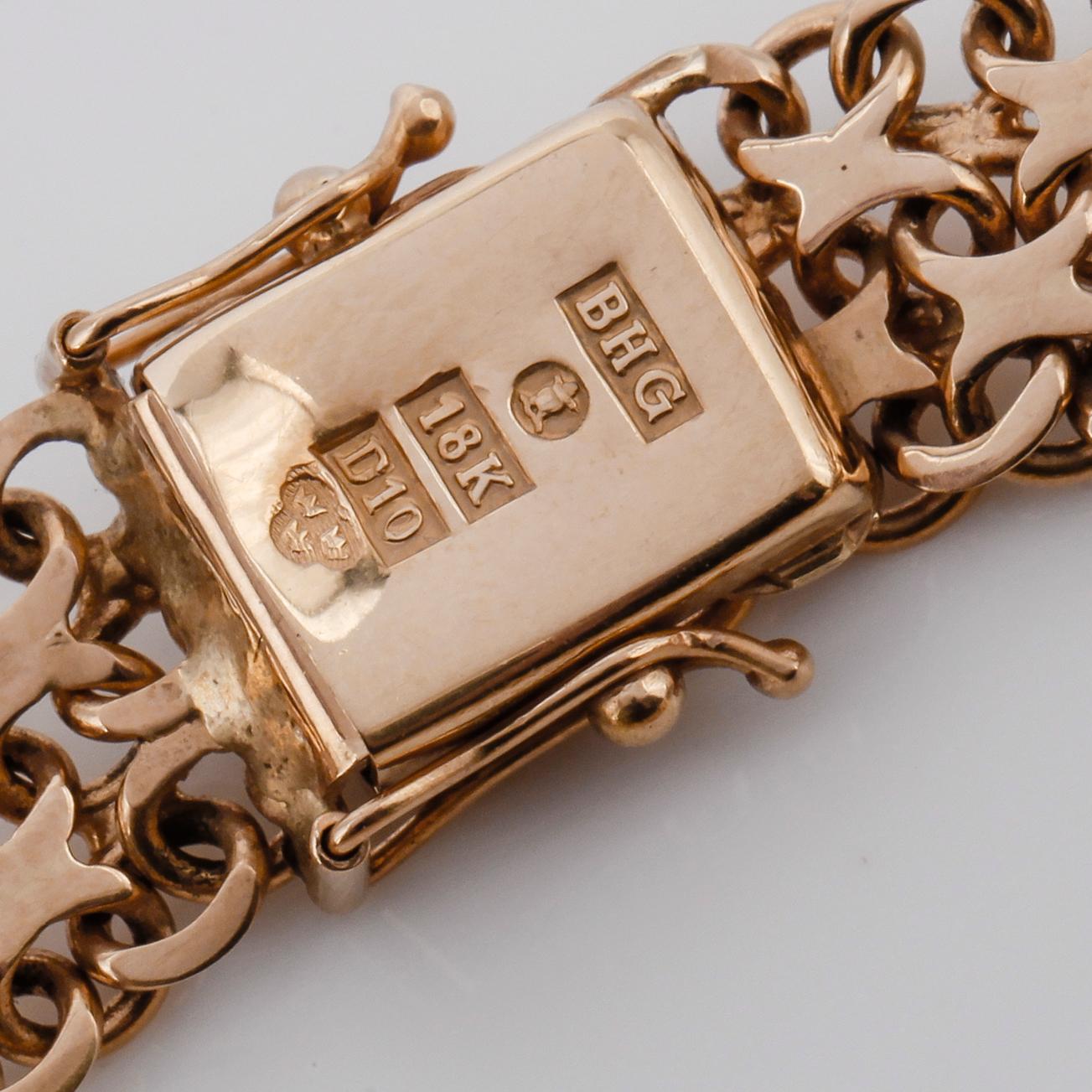ARMBAND, 18K guld, svenska stämplar, 1978. Vikt ca 22 g.