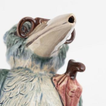 Richard M. Krause, a majolica bottle, late 19th century.