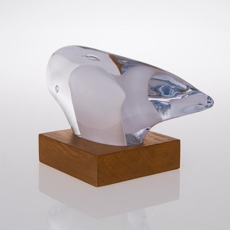 A 2013 glass sculpture signed Pauli Partanen.